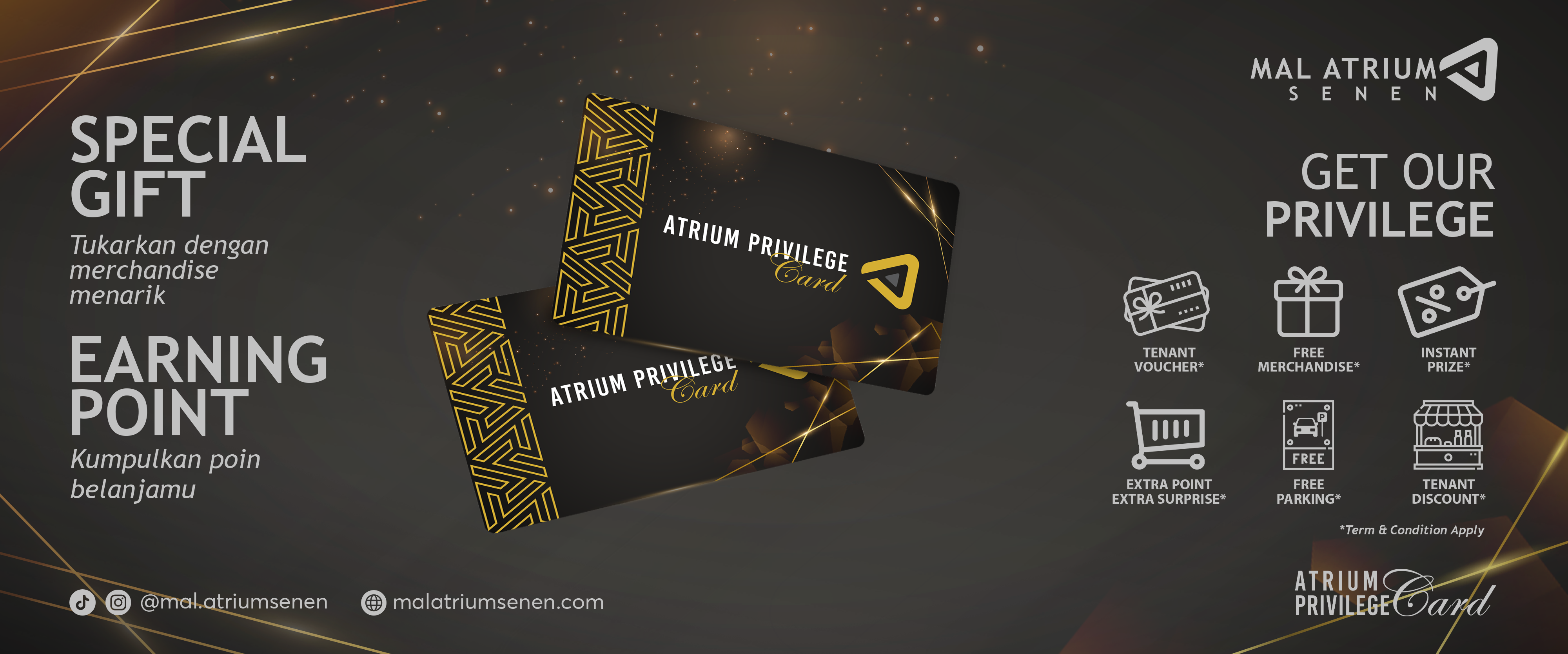 Check Atrium Privilege Card